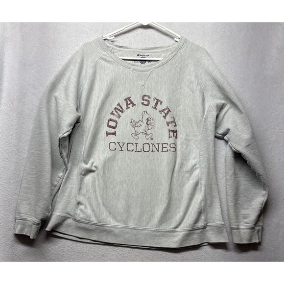 Vintage 70s Champion Reverse Weave Iowa State Cyclones Crewneck Sweatshirt XXL - Picture 1 of 8